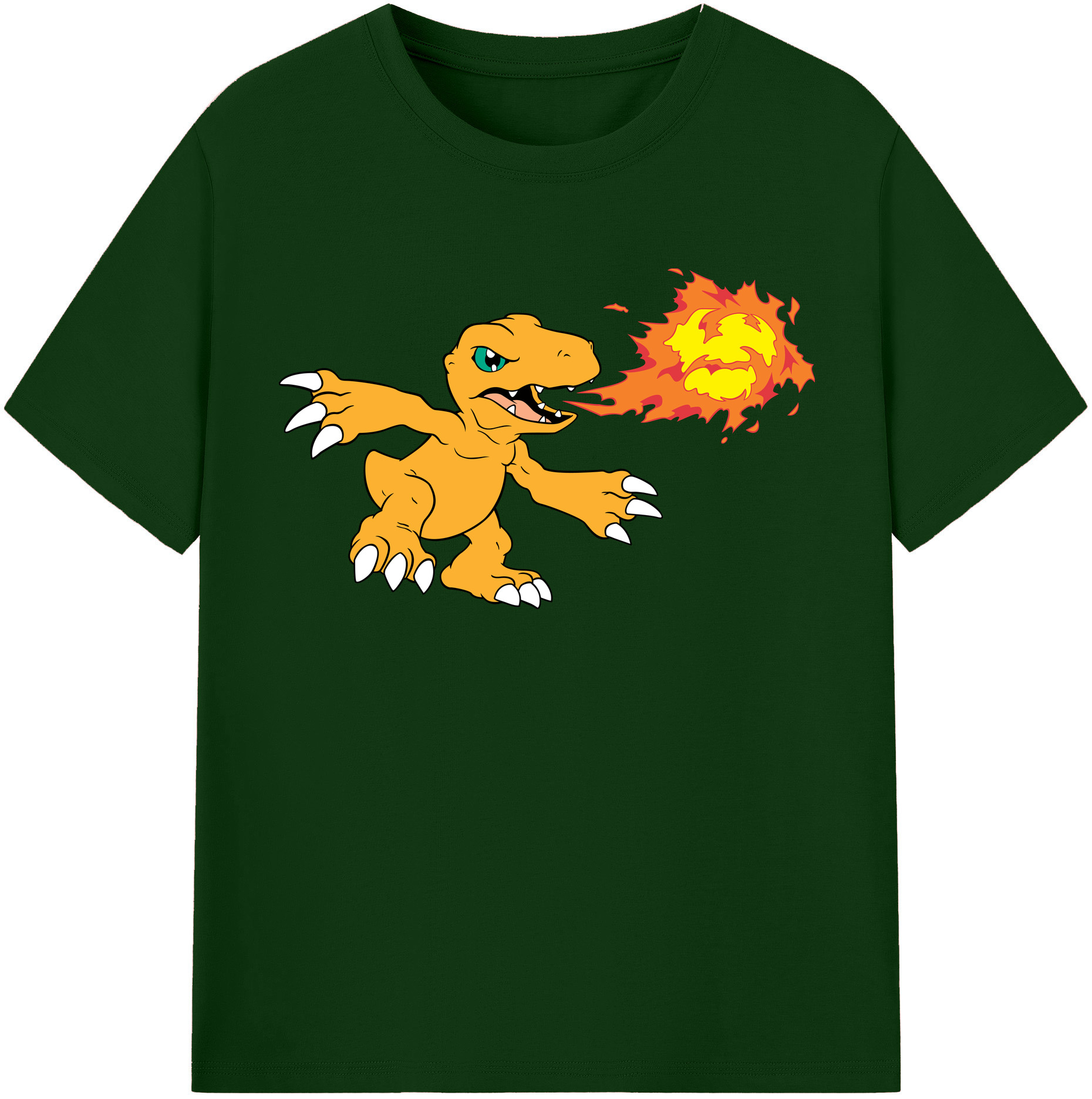 （画像用） Digimon デジタルモンスター/デジモン 綿100％半袖Tシャツ（フロントプリント）